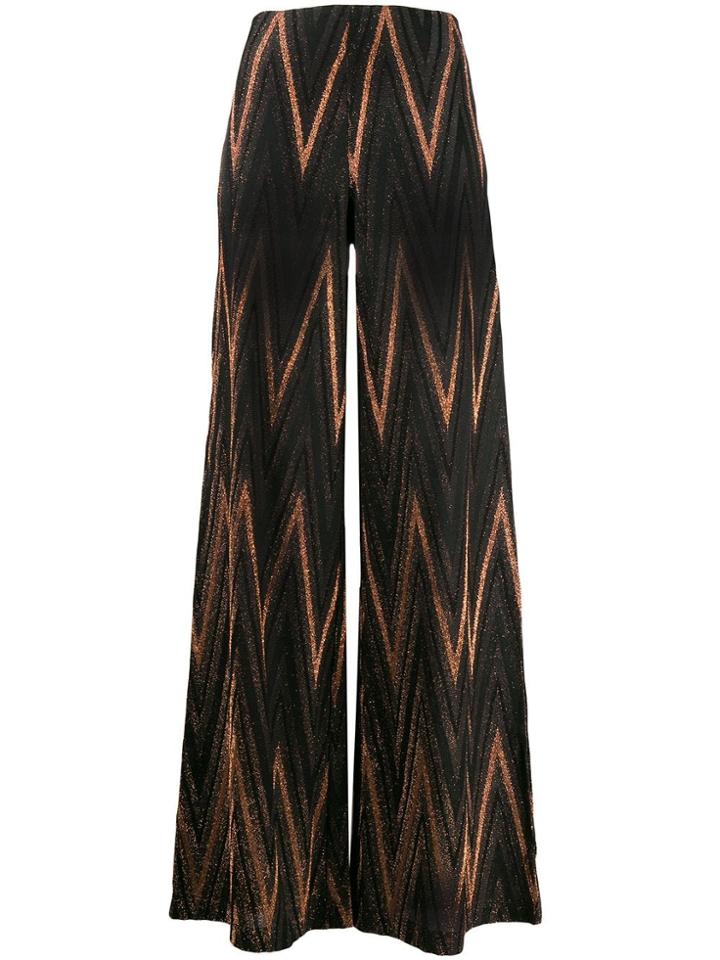 M Missoni Flared Trousers - Brown