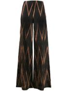 M Missoni Flared Trousers - Brown
