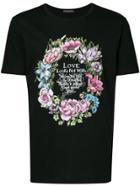 Alexander Mcqueen Floral Motif T-shirt - Black