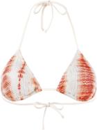 Cecilia Prado Knit Triangle Bikini Top, Women's, Size: Medium, Blue, Viscose/acrylic