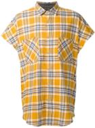 Fear Of God Sleeveless Flannel Shirt, Men's, Size: Xl, Yellow/orange, Silk/cotton