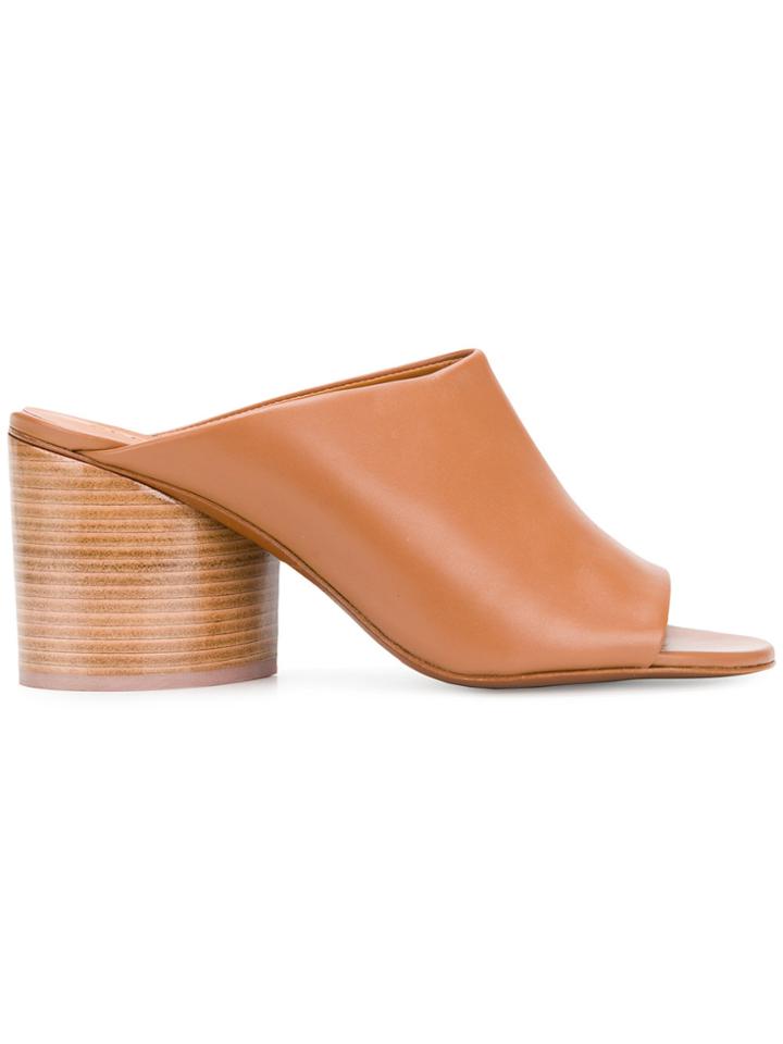 Robert Clergerie Careni Mules - Brown