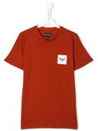 Emporio Armani Kids Logo Patch T-shirt - Orange