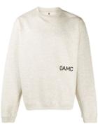 Oamc Logo Print Sweatshirt - Grey