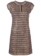 Chanel Pre-owned Knitted Fitted Dress - Gold