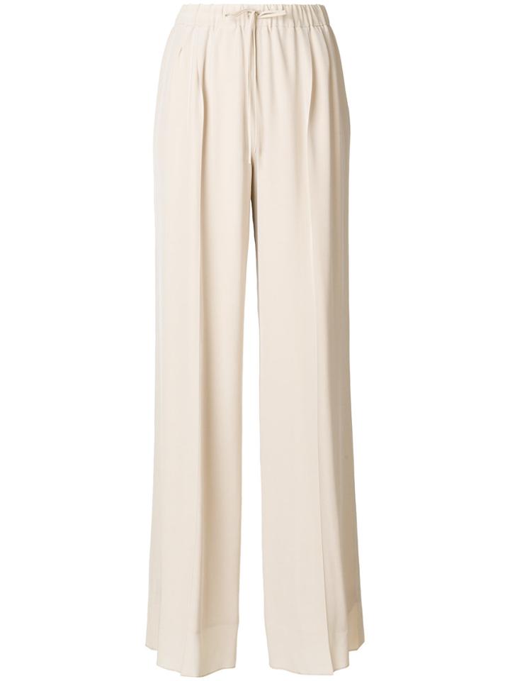 Max Mara Crêpe De Chine Trousers - Nude & Neutrals