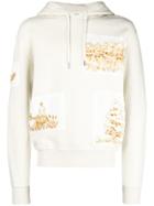 Ami Alexandre Mattiussi Hoodie With Patch - Neutrals