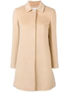 Red Valentino Single Breasted Midi Coat - Nude & Neutrals