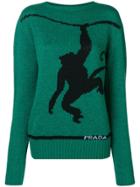 Prada Wool Crew Neck Jumper - Green