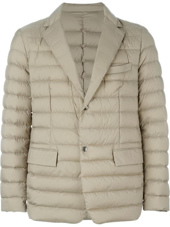 Moncler Javier Jacket, Men's, Size: 7, Nude/neutrals, Polyamide/goose Down