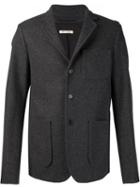 Marni Classic Blazer, Men's, Size: 48, Grey, Viscose/virgin Wool