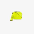 Anya Hindmarch Smiley Face Cross-body Bag, Women's, Yellow/orange, Leather