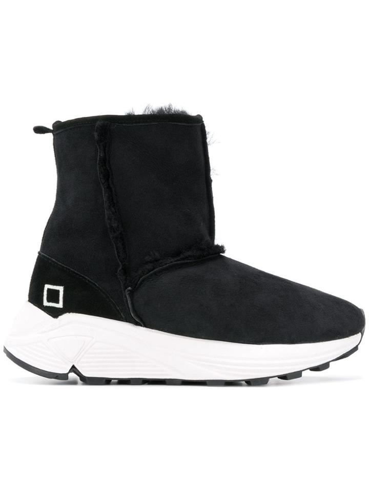 D.a.t.e. Chunky Heel Boots - Black