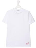 Paolo Pecora Kids Teen 'white-out' Print T-shirt