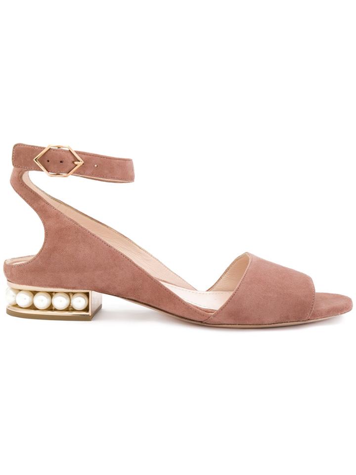 Nicholas Kirkwood Lola Pearl Sandals - Pink & Purple