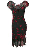 Moschino Vintage Heart Print Dress - Black