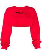 Mia-iam Puff Destroy 20 Cropped Sweatshirt - Red