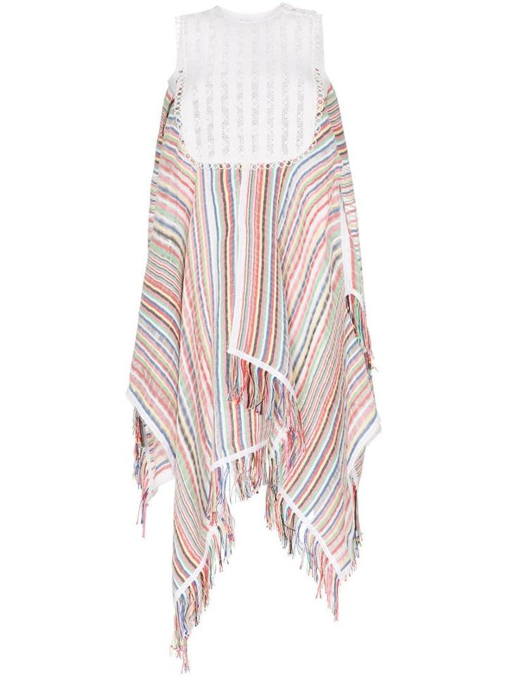 Jw Anderson Striped Handkerchief Hem Dress - 649/000 Multi