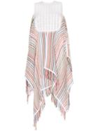 Jw Anderson Striped Handkerchief Hem Dress - 649/000 Multi