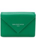 Balenciaga Papier Mini Wallet - Green