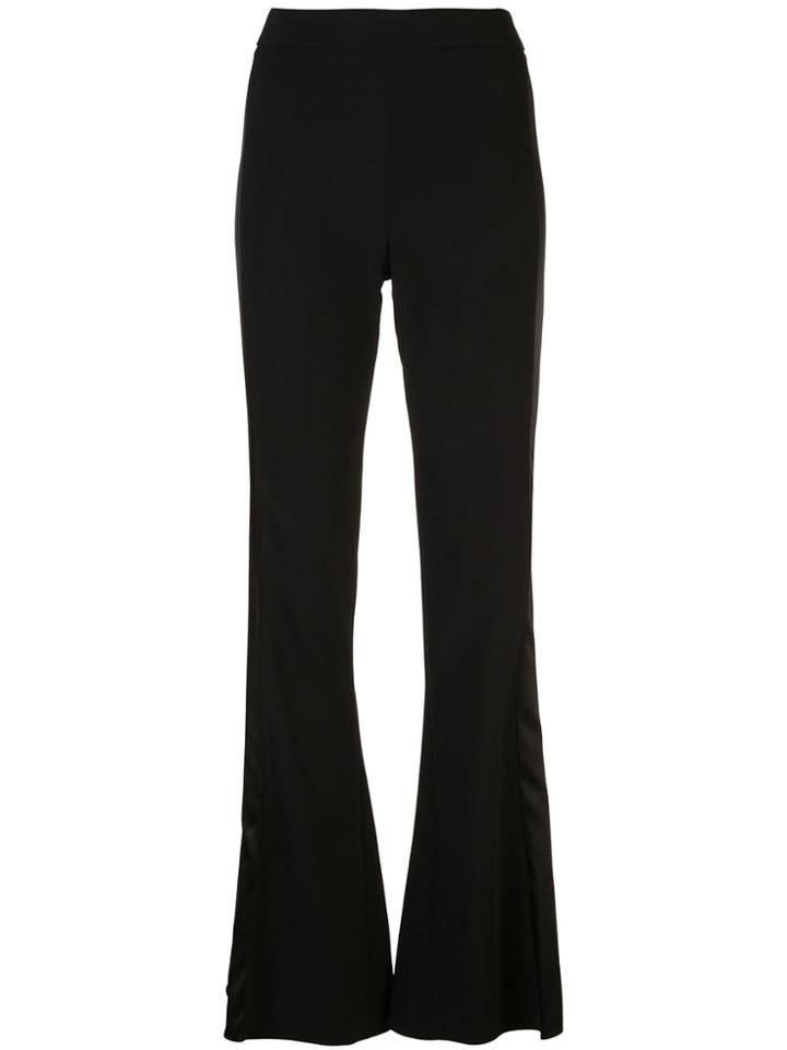 Cushnie Flared Tuxedo Trousers - Black