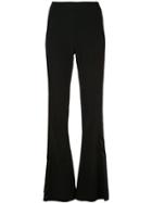 Cushnie Flared Tuxedo Trousers - Black