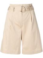 Barba Relaxed Belted Yacht Shorts - Neutrals
