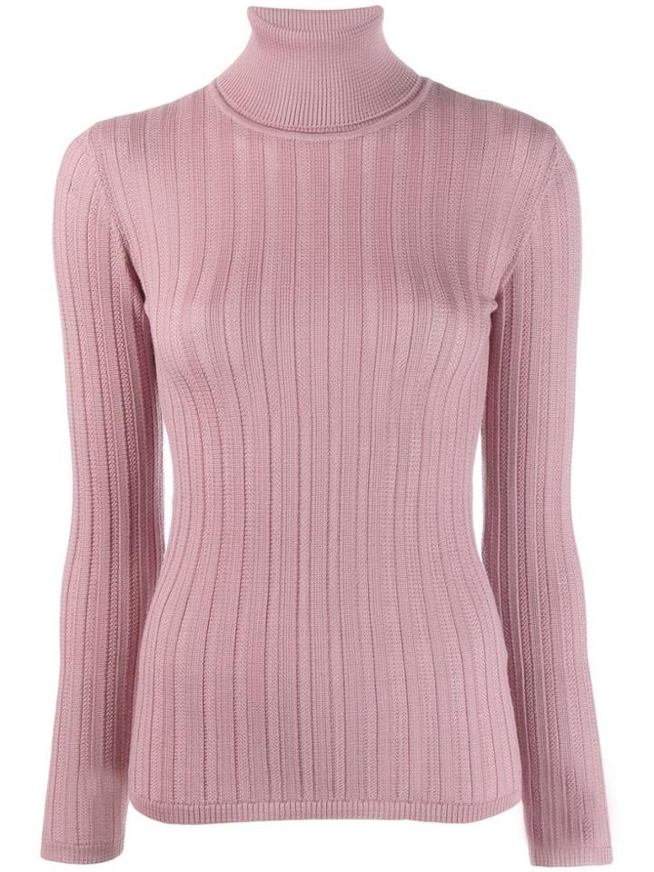 M Missoni Slim-fit Turtleneck Jumper - Pink