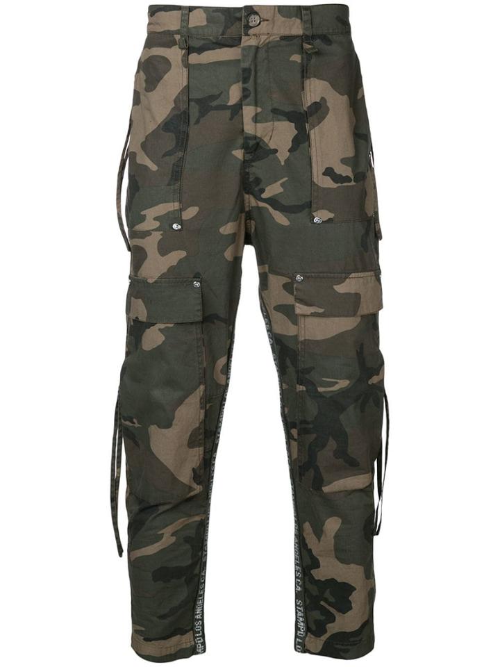 Stampd Camouflage Trousers - Green