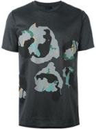 Lanvin Printed T-shirt, Men's, Size: Small, Grey, Cotton