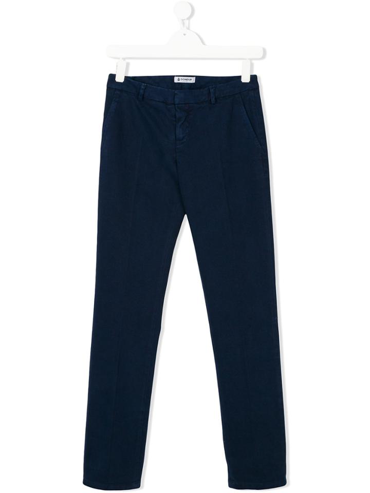 Dondup Kids Teen Straight Leg Chinos - Blue
