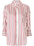 Anine Bing Striped Mia Blouse - Red