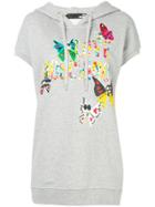 Love Moschino Butterfly Hooded Dress - Grey