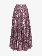 Taller Marmo Raphaelites Ruffled Maxi Skirt - Purple