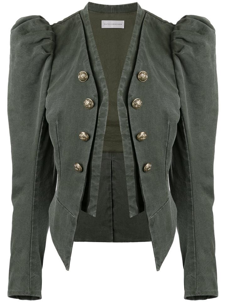 Military Jacket - Women - Cotton - 40, Green, Cotton, Faith Connexion