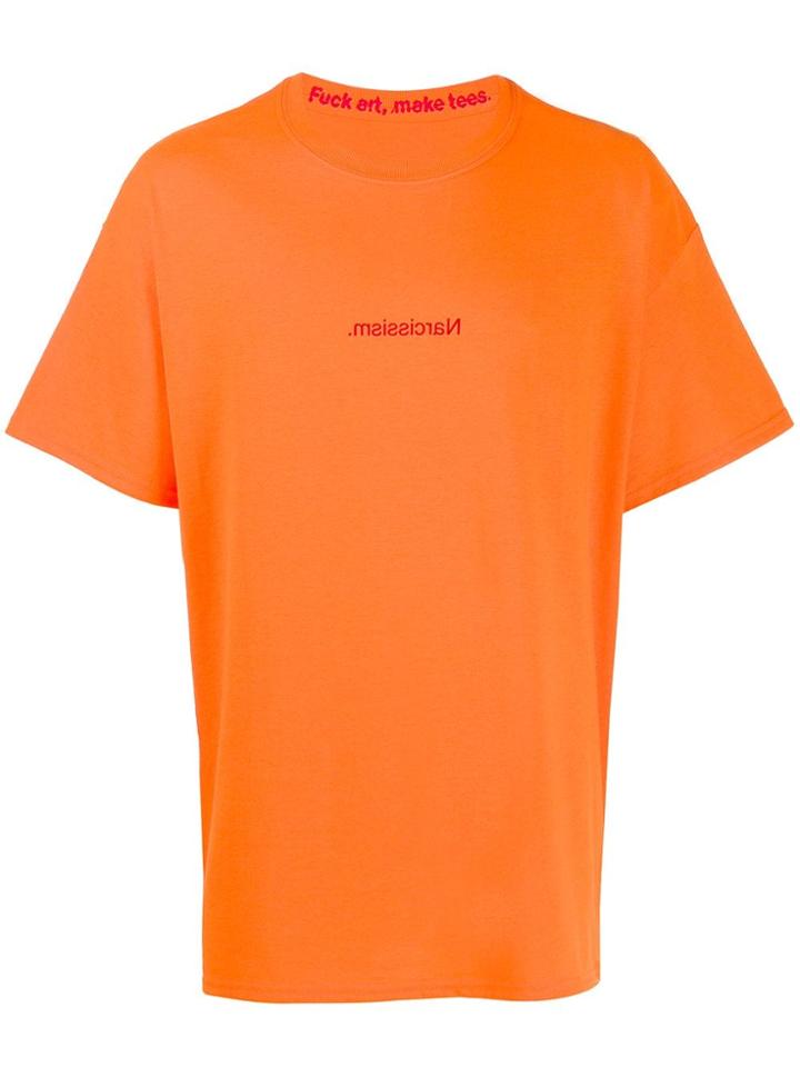 F.a.m.t. Slogan-print T-shirt - Orange