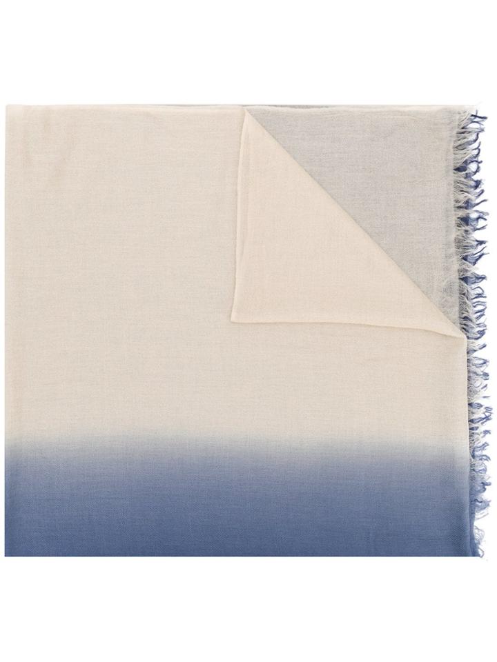 N.peal Dip Dye Scarf - Blue