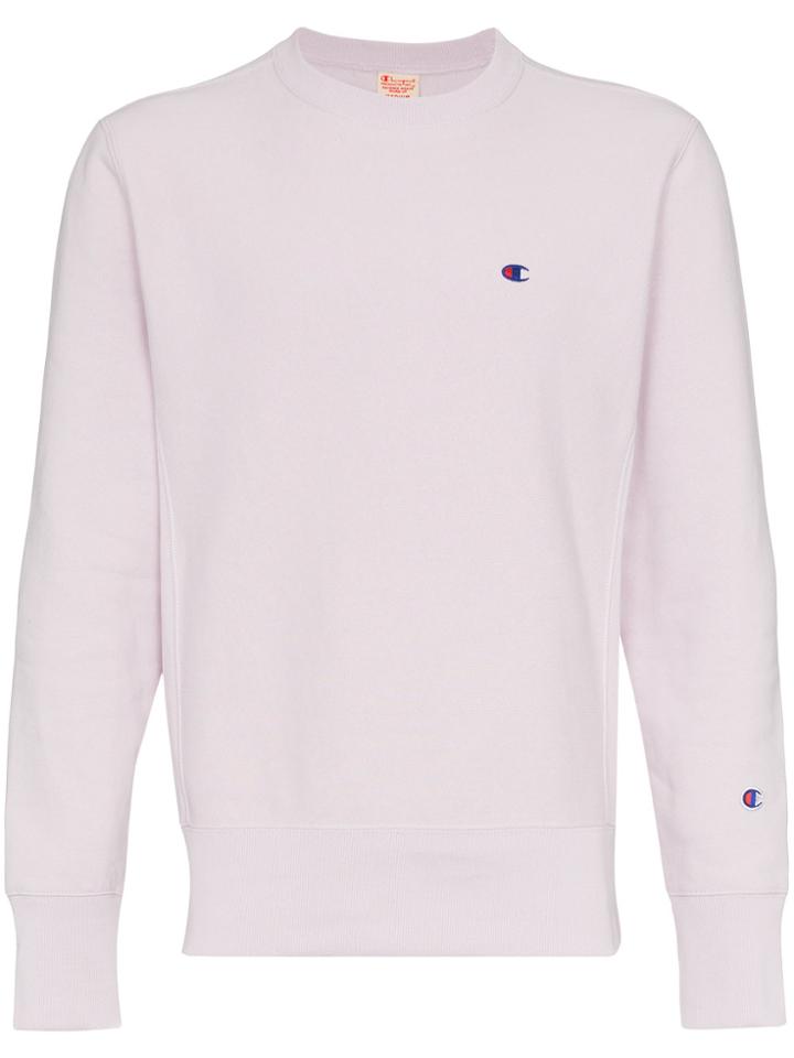 Champion Pink Reverse Weave Sweatshirt - Pink & Purple