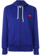 Comme Des Garçons Play Embroidered Heart Zipped Hoodie
