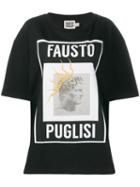 Fausto Puglisi Oversized Printed T-shirt - Black