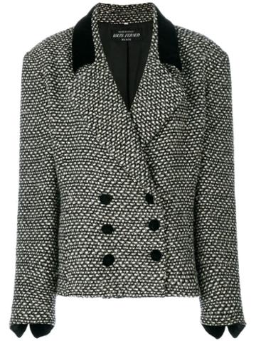 Louis Feraud Pre-owned Oversized Double-breasted Jacket - Black