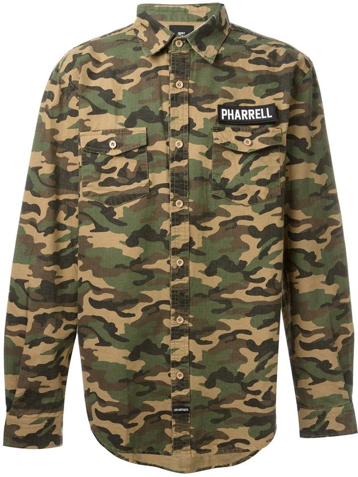 Les (art)ists Pharrell Patch Camouflage Shirt