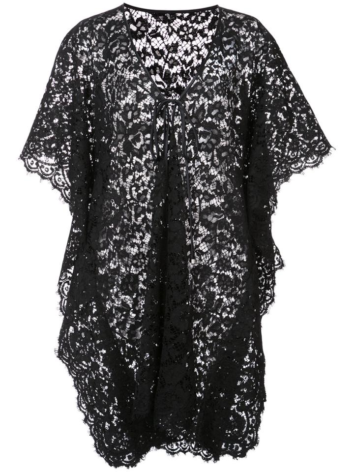 Dolce & Gabbana Lace Kaftan - Black