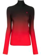 Kwaidan Editions Gradient Turtle Neck Top - Black