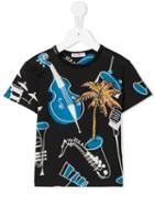Dolce & Gabbana Kids - Guitar Print T-shirt - Kids - Cotton - 24 Mth, Black