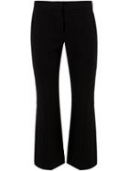 Alexander Mcqueen Cropped Flared Trousers - Black