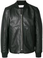 Officine Generale Zipped Biker Jacket - Black
