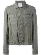 Lost & Found Rooms Denim Jacket, Men's, Size: Medium, Green, Linen/flax