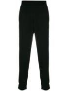 Fendi Side Appliqué Fitted Trousers - Black