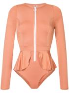 Duskii Elle Long Sleeve Swimsuit - Yellow